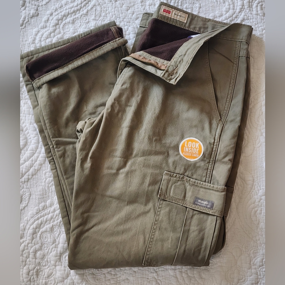 NEW Men's Wrangler Lined Khaki Carho Pants
